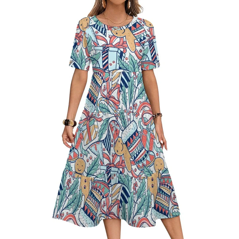 Robe Longue Personnalisée Photo | Robe Moulante Manches 3/4 Femme