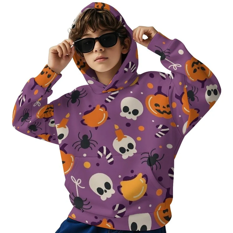 Sweat Capuche Enfant Personnalisé | Confortable, Sûr et Sans Cordon