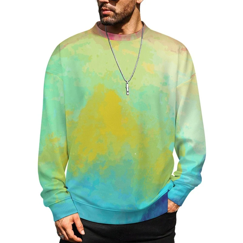 Sweat Homme Personnalisé Col Rond | Style Urbain Épaules Tombantes