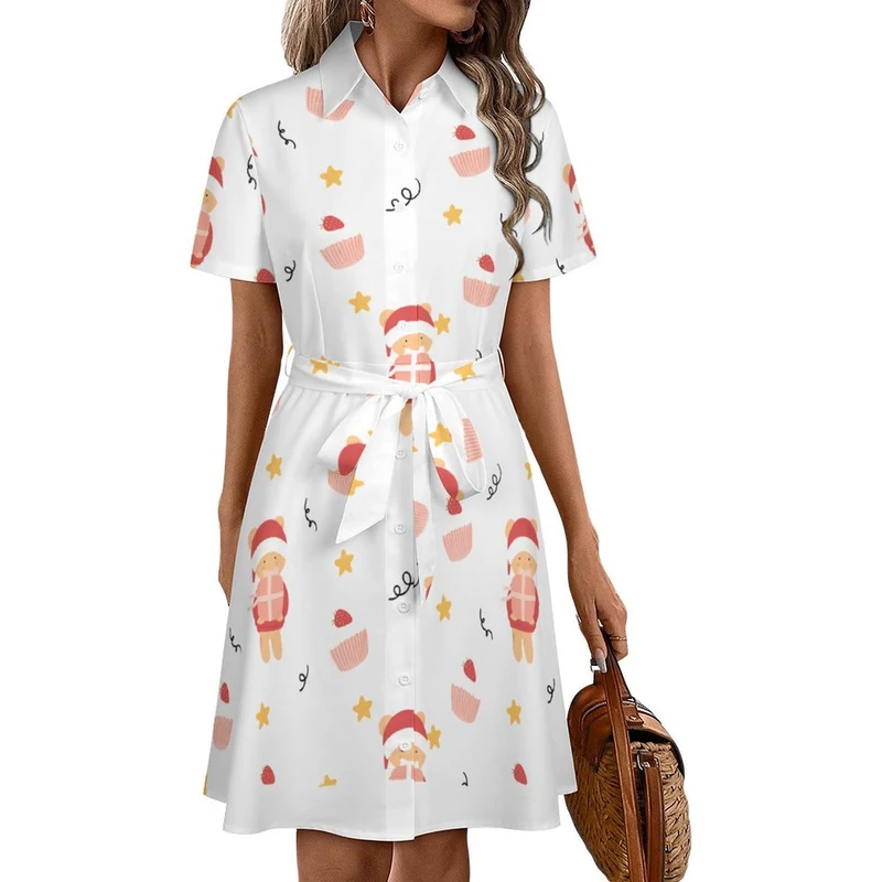 Robe Chemise Personnalisée Femme | Tissu Extensible | Cadeau pour Elle