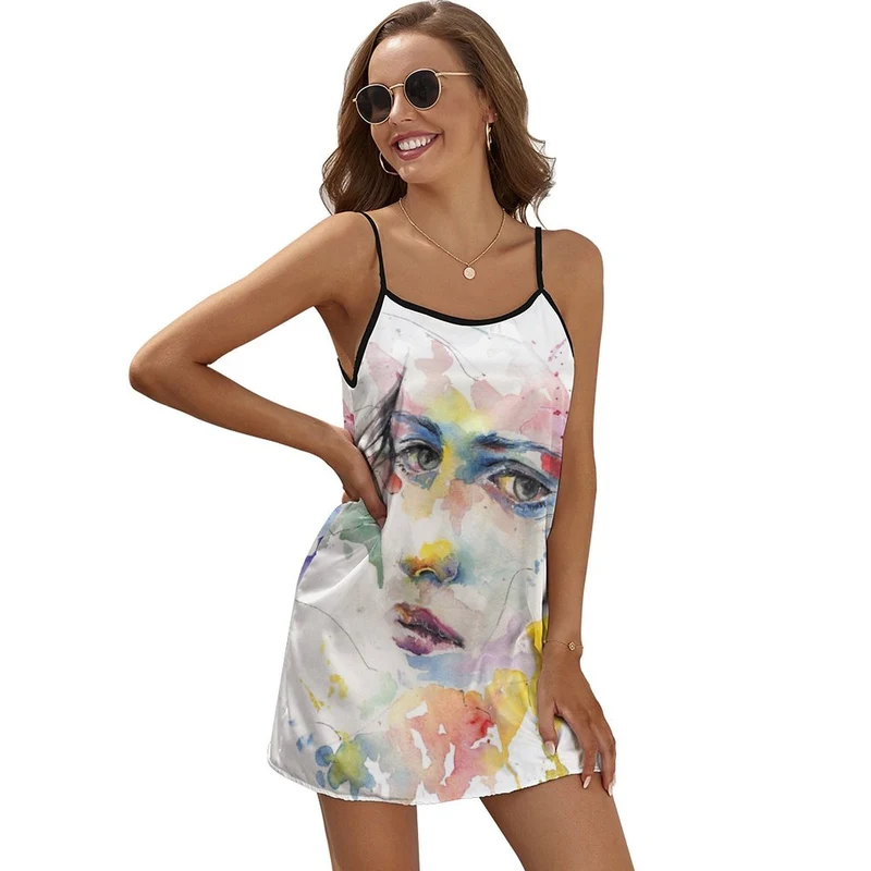 Robe Nuisette Satin Personnalisée Femme | Cadeau Photo pour Elle