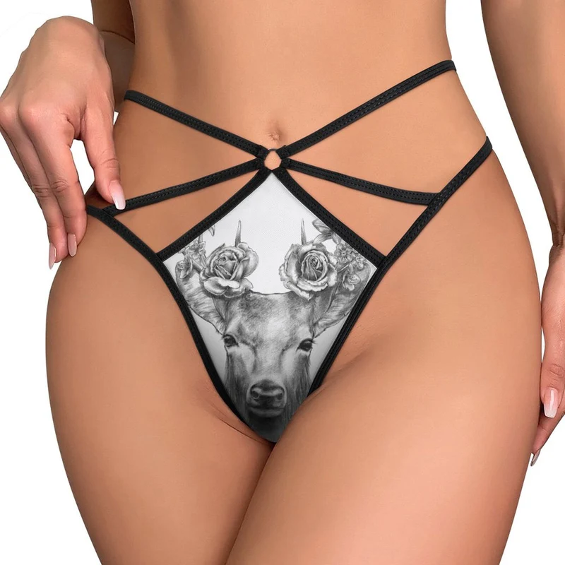 String Personnalisable avec Photo | Lingerie Intime en Maille Sexy