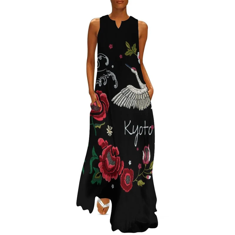Robe Maxi Personnalisable Sans Manches | Imprimez Votre Photo