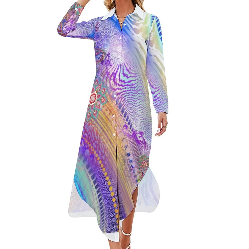 Robe Chemise Femme Personnalisable | Élégance & Style Polyvalent | Manches Longues
