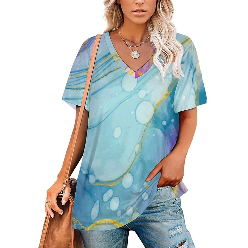 T-Shirt Femme Col V Soie de Lait Personnalisable | Douceur & Style Unique