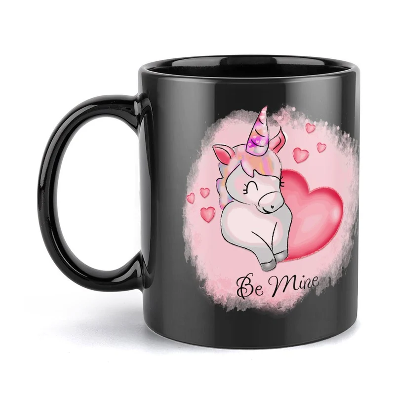 Mug Noir en Céramique Personnalisable | Cadeau Unique