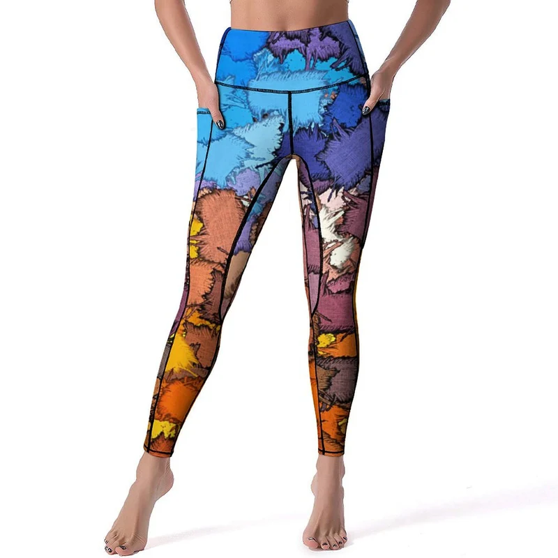 Pantalon Yoga Femme CE003 | Taille Haute, Double Poche, Personnalisable