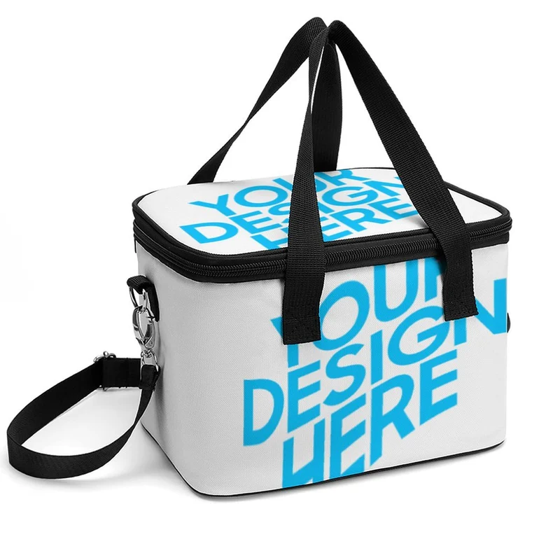 Sac à lunch / Sac isotherme portable personnalisé avec photo texte prénom