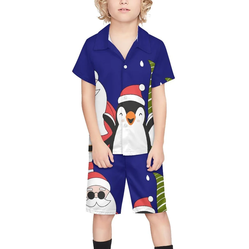 Ensemble Plage Enfant Personnalisable | Chemise & Short Assortis