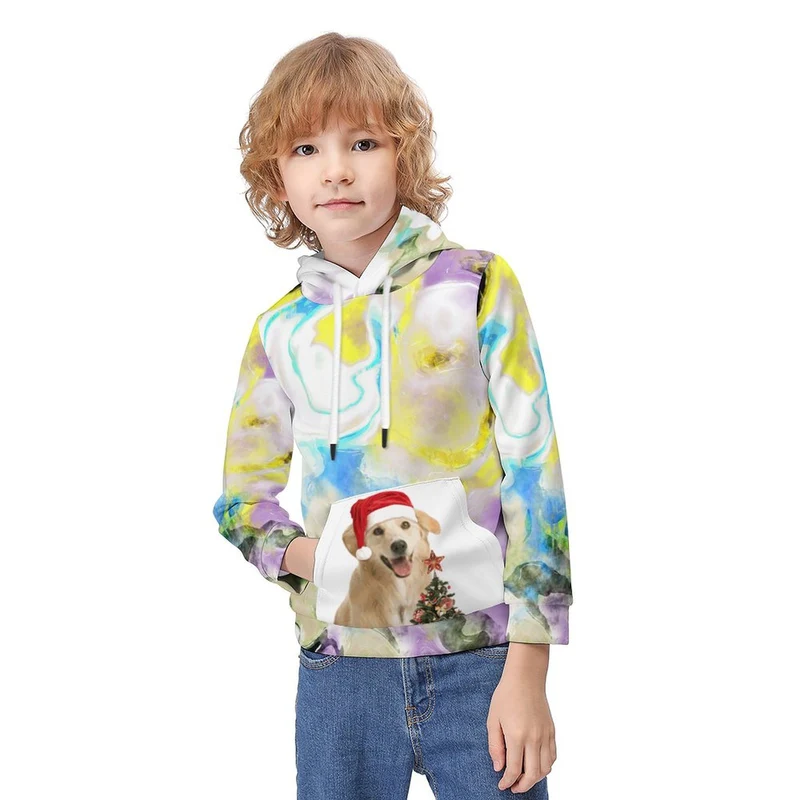 Sweat à Capuche Enfant Personnalisable avec Photo | Hoodie Confortable