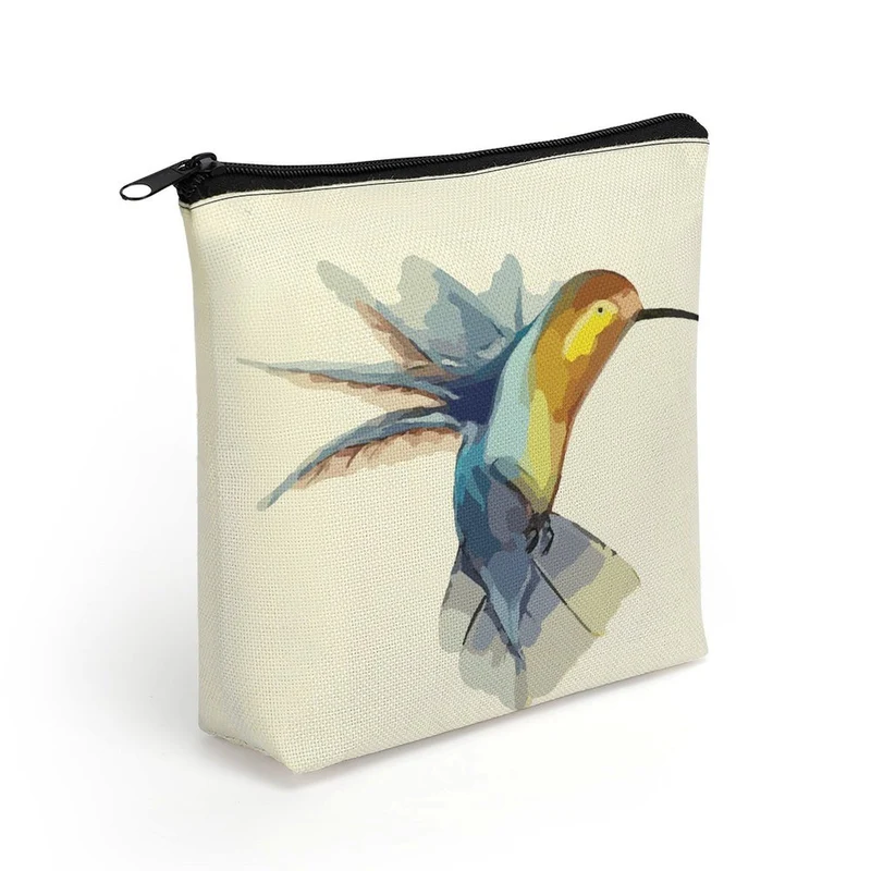 Trousse de Maquillage en Lin Personnalisable avec Photo | Pochette Naturelle