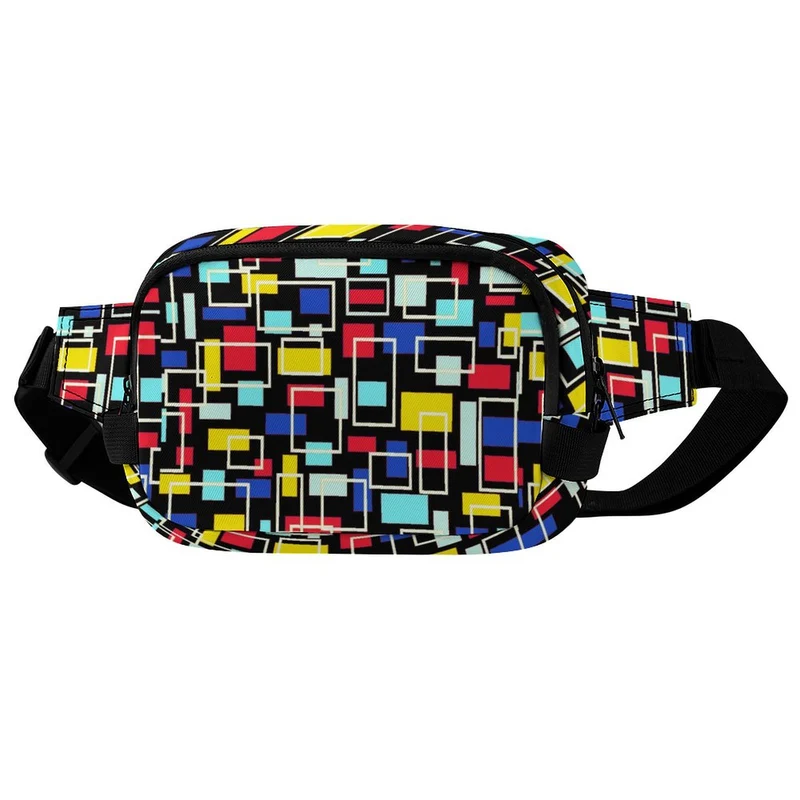 Sac Banane Carré Personnalisé avec Photo | Double Poche Pratique