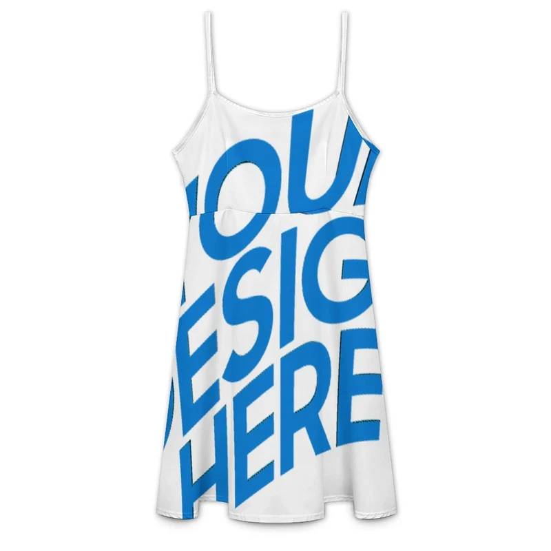 Robe d'été à bretelles pour femmes LYQ123 robe à bretelles personnalisée avec prénom motif texte