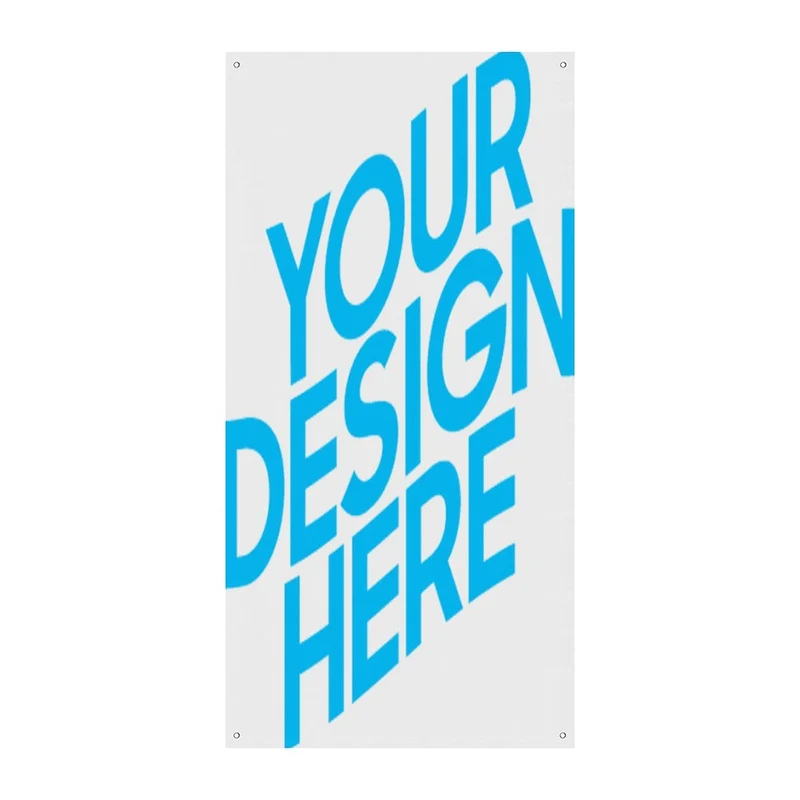 Bannière décorative pour rideau de porte (verticale) personnalisée avec prénom motif texte