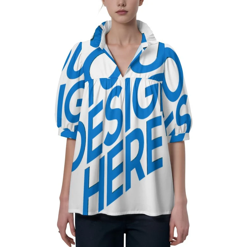 T-shirt femme à manches courtes NT118 personnalisé avec photo texte prénom