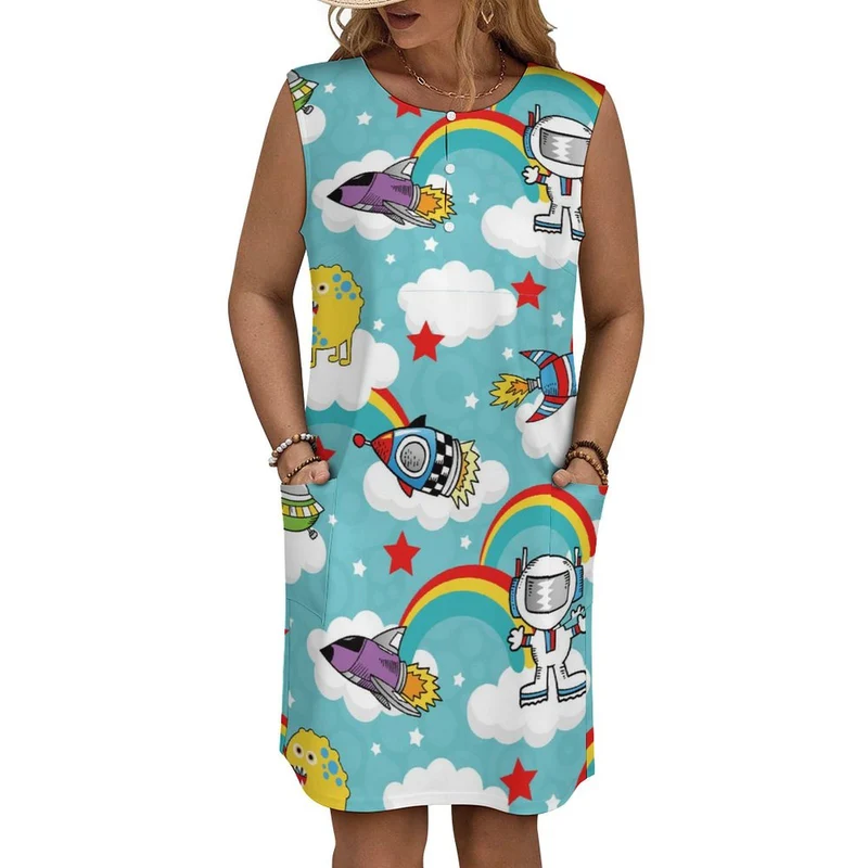 Robe Débardeur Tissu Santé Personnalisable | Poches & Confort Absolu