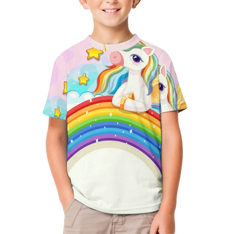 Children's T-shirt Rainbow, Unicorn, Cartoon