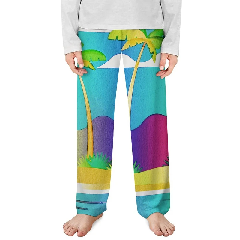 Pantalon Pyjama Enfant Droit | Confort Imitation Coton, Personnalisable