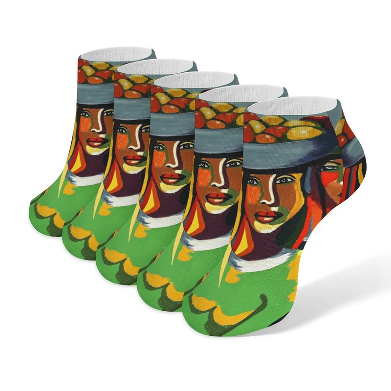 Lot 5 Paires Socquettes Personnalisables | Confort Polyester, Taille Unique Adulte