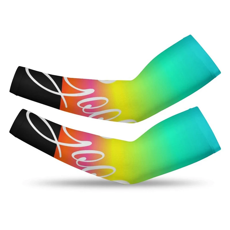 Manchettes de Sport Lycra Glacé | Protection UV, Respirantes & Personnalisables