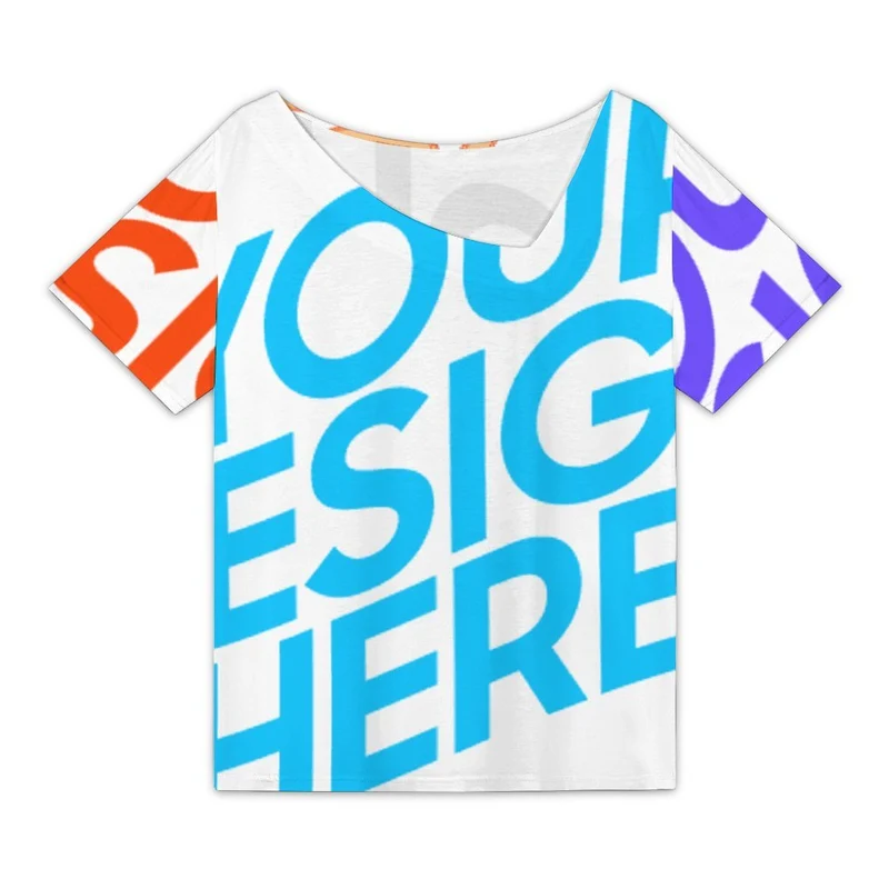 T-shirt à manches courtes pour femme DVL coupe décontractée personnalisée avec prénom motif texte (conception multi-images)