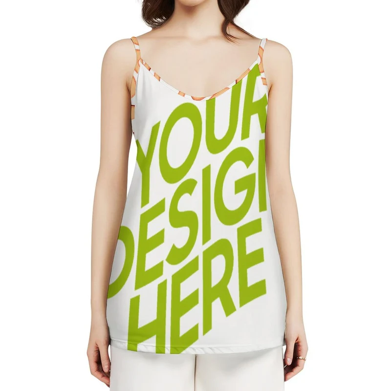Camisole ample pour femme NBX21 personnalisée avec prénom motif texte (conception multi-images)