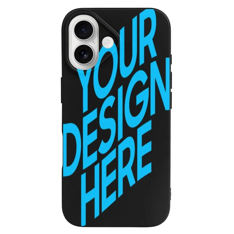 Étui de protection pour téléphone portable Apple iPhone 16 série en cuir TPU personnalisé avec photo texte prénom