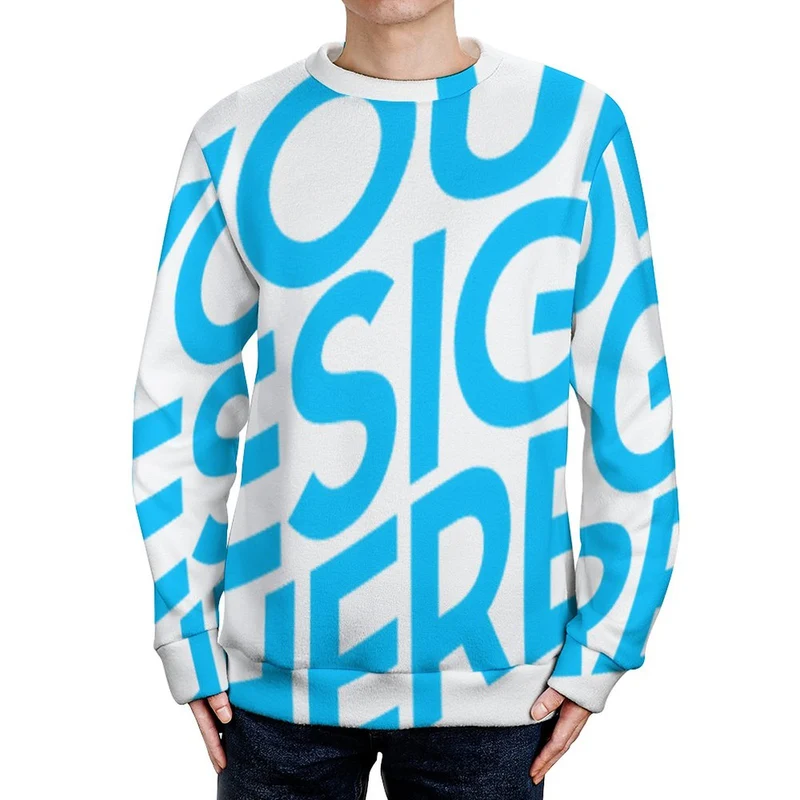 Les pulls de l'équipage masculin MY09 sont personnalisé avec photo texte prénom