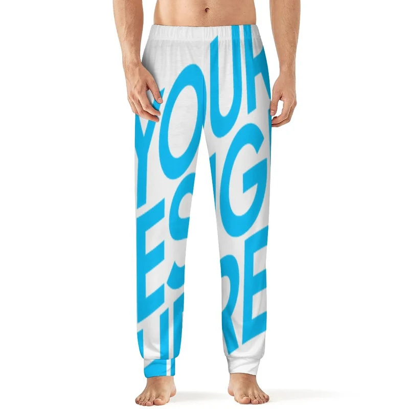 Pantalon de pyjama homme D27P personnalisé avec photo texte prénom