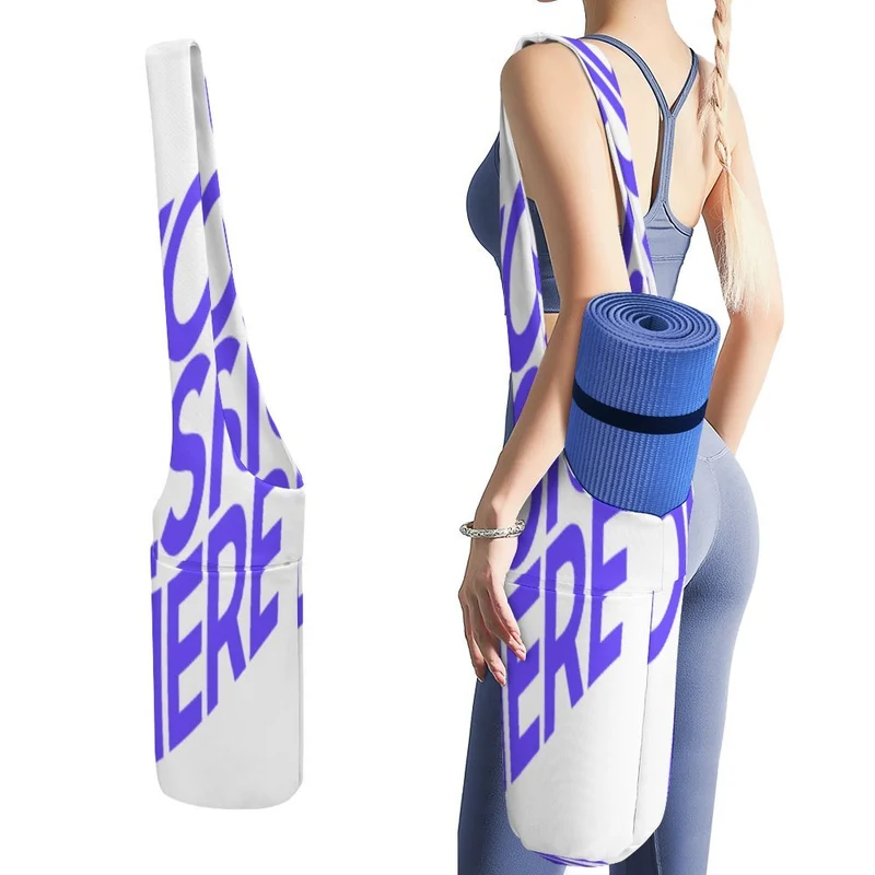 Sac pour tapis de yoga polyvalent avec poches grande capacité personnalisé avec photo motif texte