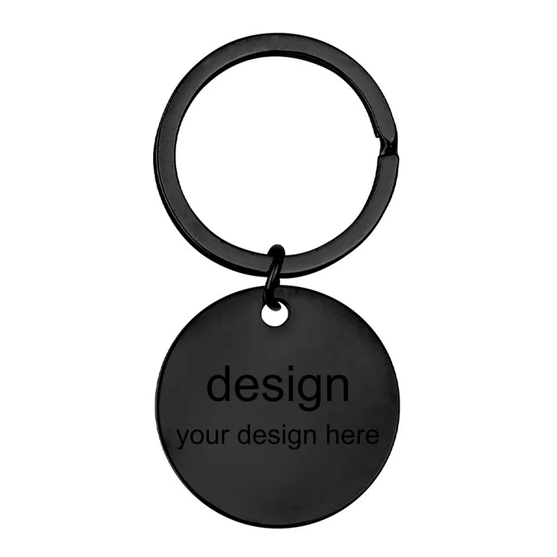 Boucle clé en métal (5 formes au choix) porte-clés personnalisé avec texte prénom nombre