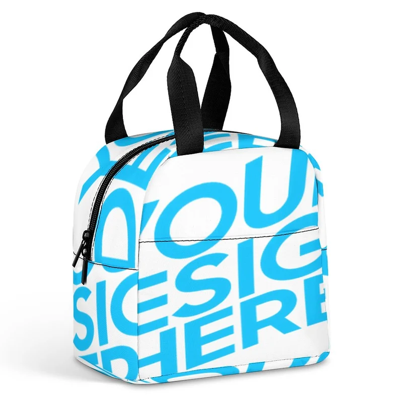 Sac à lunch étanche isolé portable de grande capacité personnalisé avec photo texte prénom (conception une image)
