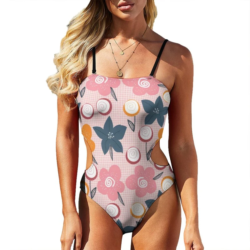 Monokini Une-Pièce Personnalisé | Découpes Latérales & Impression Sublimation Sur Mesure