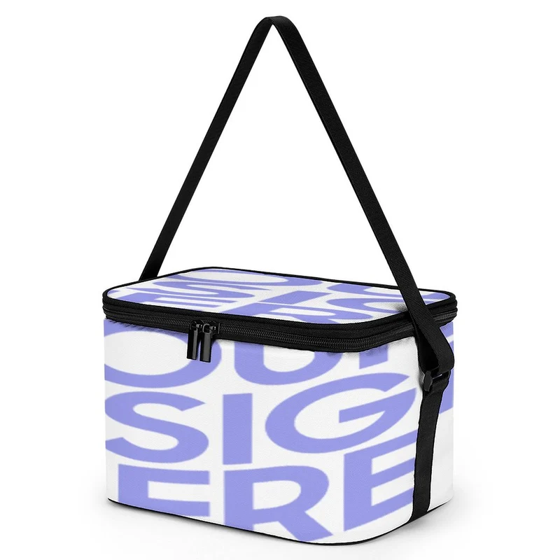 Sac isotherme repas pour nourriture glace personnalisé avec photo prénom logo (conception une image)