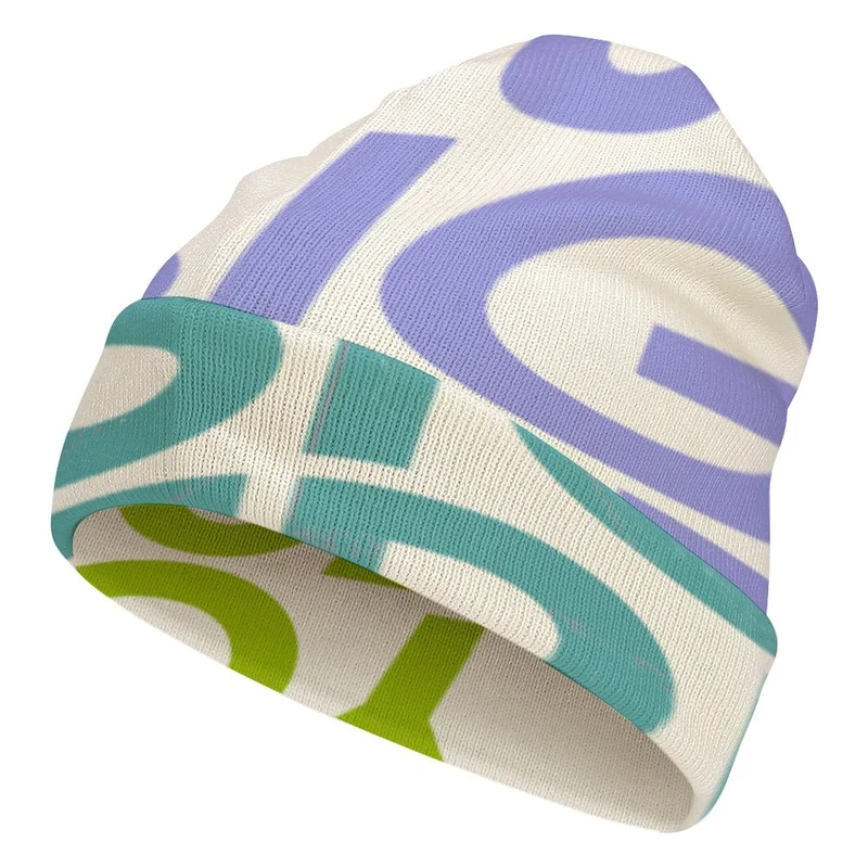 Bonnet tricot femme homme personnalisé avec photo prénom logo texte
