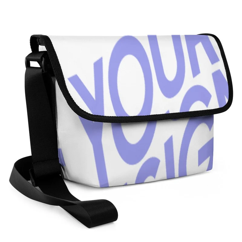 Sac messager / Sac bandoulière grande capacité pour homme femme personnalisé avec photo logo texte motif (impression d’image unique)