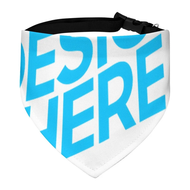 Collier pour animaux de compagnie écharpe animal foulard triangle bandanas pour chiens chats personnalisé avec photos motif texte logo