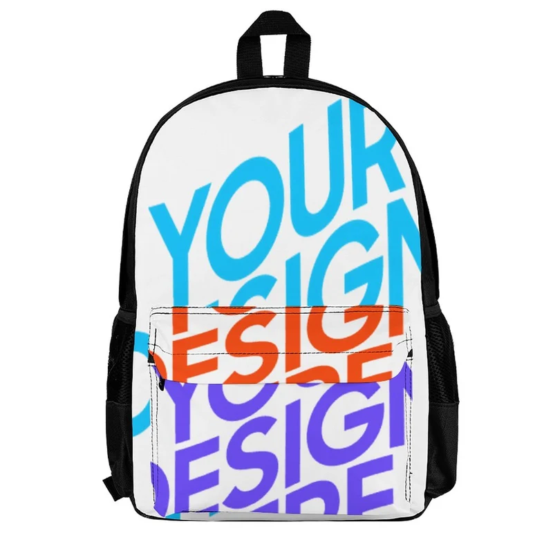 Sac à dos scolaire sac à dos de voyage pour enfant et bébé avec poches personnalisées avec photos noms texte (conception multi-images)