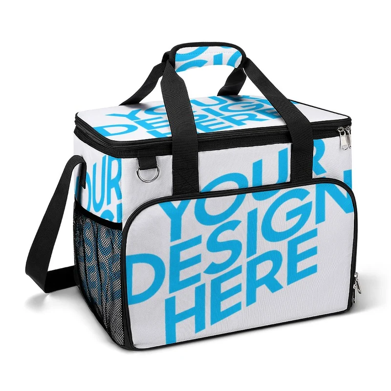 Sac isotherme de camping A019 personnalisé avec prénom photo texte logo