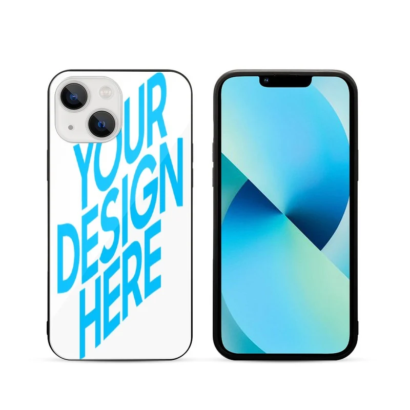Impression des muliti-images/image unqiue Iphone 13 série de Coque de téléphone en verre trempé personnalisé avec photo logo motif texte