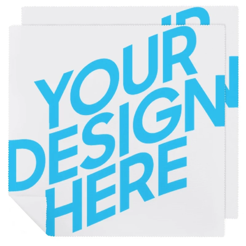 Serviette de table en tissu personnalisée avec prénom logo motif texte photo