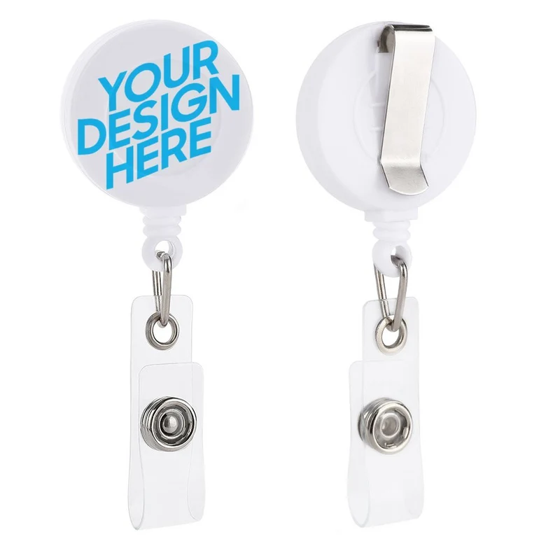 Insigne porte-badge d'identification personnalisé avec image texte motif logo