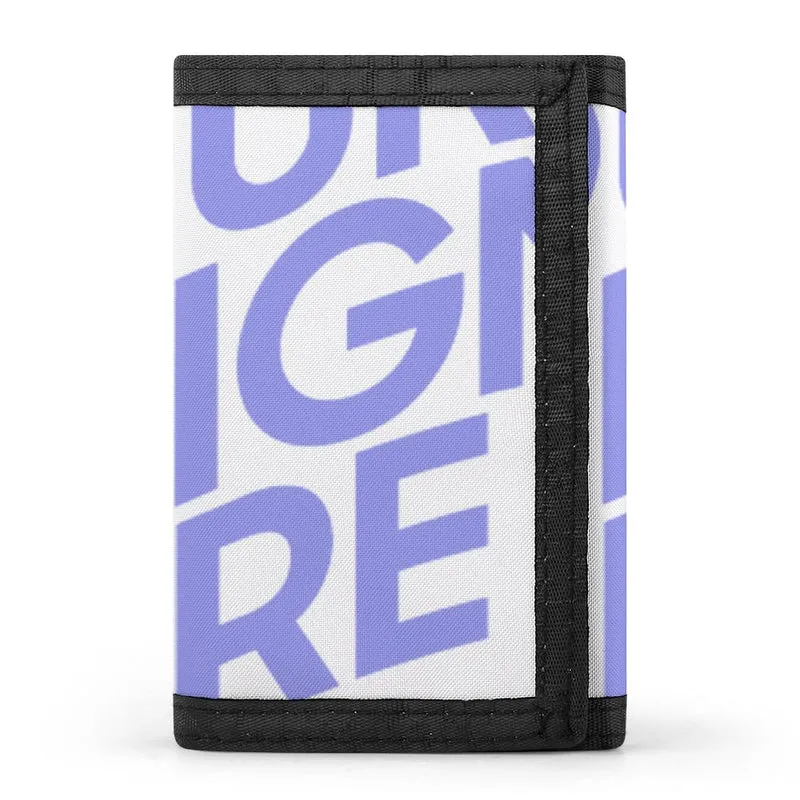 Portefeuille 3 volets / Porte monnaie pour femme homme personnalisé avec photo logo texte motif