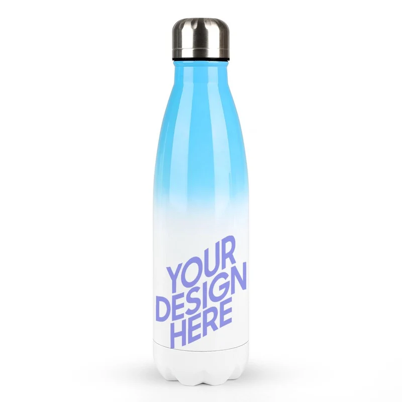 Gourde en acier inoxydable / Bouteille d'eau en cola personnalisé avec votre photo logo prénom