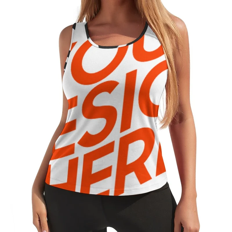 Impression des multi-images Gilet sans manches femme XK en forme de I Personnalisé avec image et photo