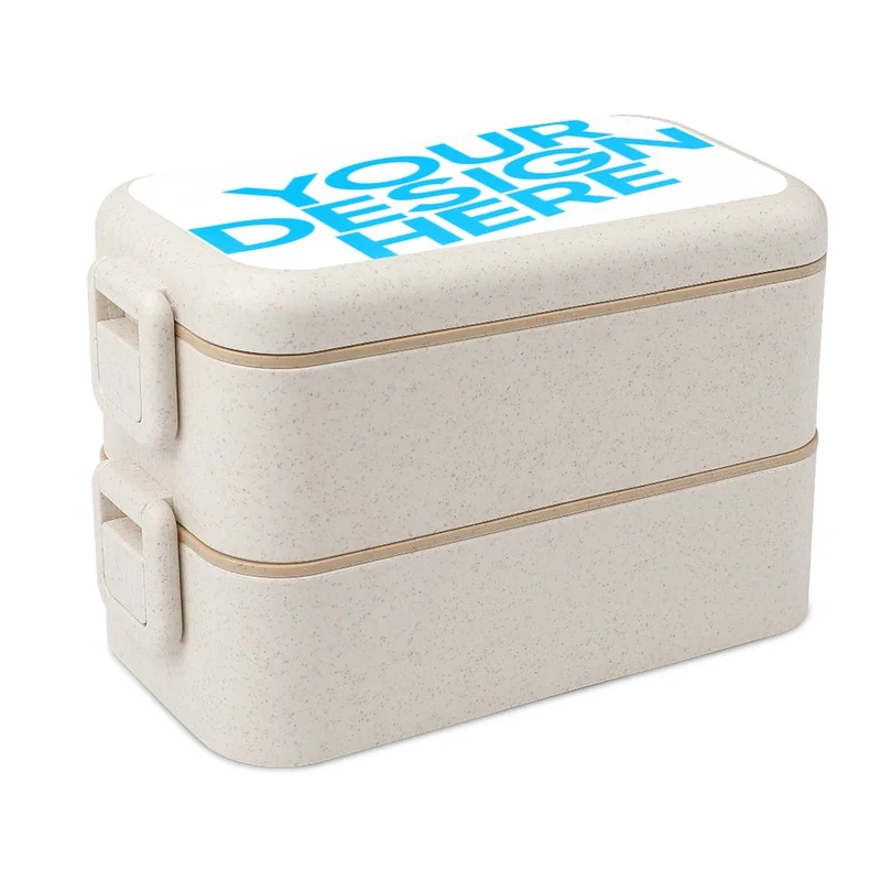 Lunch box / boîte à bento déjeuner personnalisée avec logo motif image texte