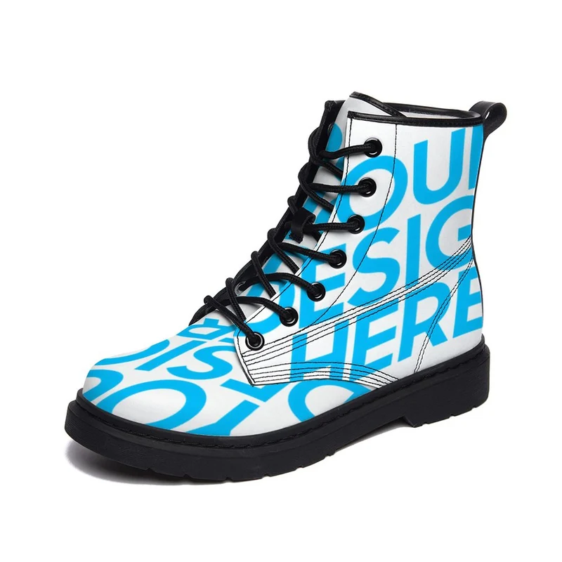 Bottes / Bottines / Boots adulte unisexe femmes hommes personnalisées avec photo logo motif texte (conception une image)