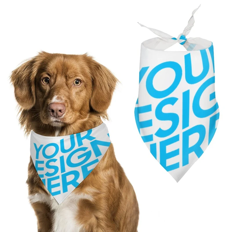 Écharpe triangle Animale Pet de compagnie CW1503000 impression personnalisée avec motif photo texte logo