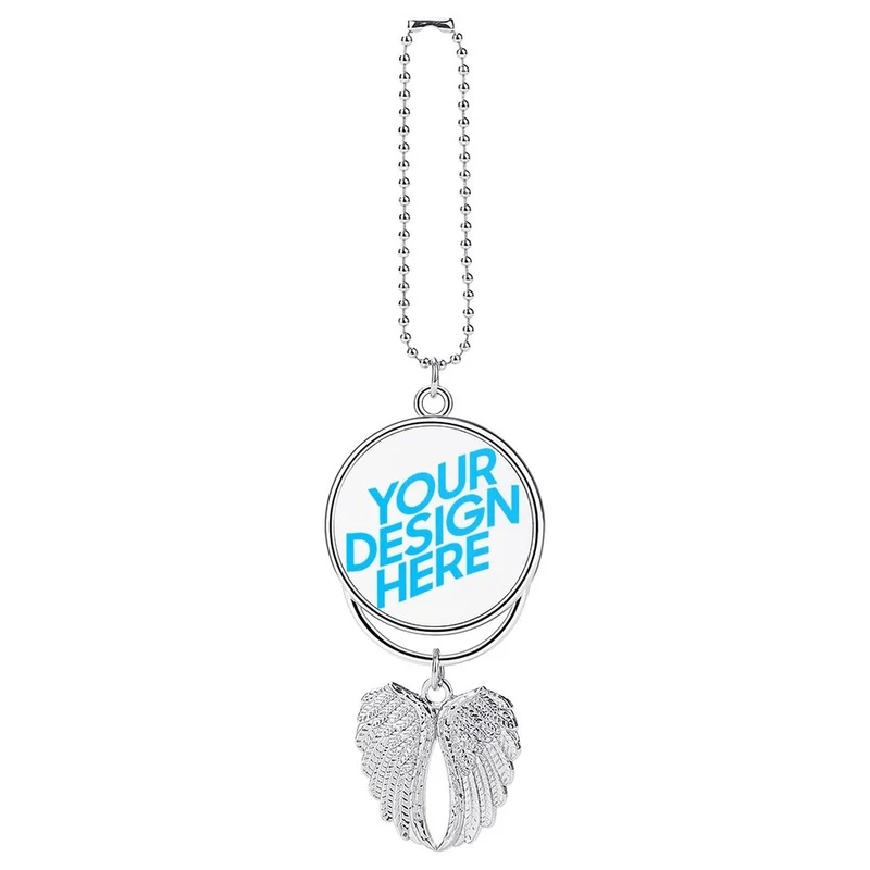 Pendentif de voiture / décoration de voiture en alliage de zinc personnalisé avec prénom photo texte