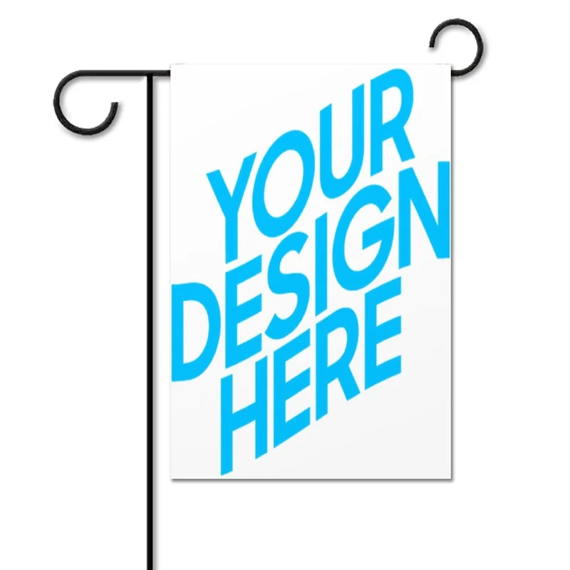 Drapeau décoratif de jardin 31x46cm personnalisé avec photo logo motif texte